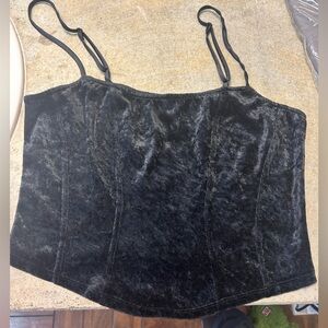 Victoria's Secret Velvet Black Camisole